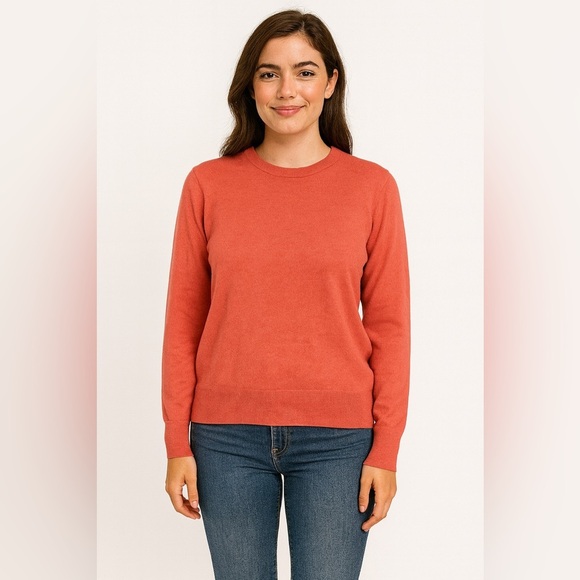 J. Crew Sweaters - J.Crew Red Crewneck Sweater Long Sleeve Pullover Women’s XL